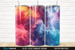 3D Colorful Cloud 20/30oz Skinny Tumbler Product Image 1