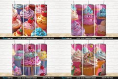 3D Colorful Delicious Cupcakes Tumbler Bundle Product Image 7