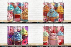 3D Colorful Delicious Cupcakes Tumbler Bundle Product Image 2