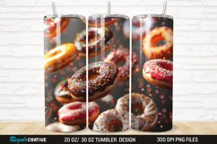 3D Colorful Donuts 20/30oz Skinny Tumbler Product Image 1