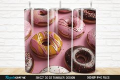 3D Colorful Donuts 20/30oz Skinny Tumbler Product Image 1