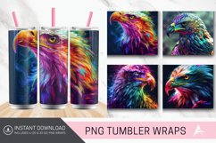 3D Colorful Eagle Tumbler Wrap Product Image 1