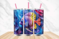 3D Colorful Fish Tumbler wrap Bundle Product Image 4