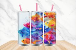 3D Colorful Fish Tumbler wrap Bundle Product Image 4