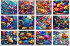 3D Colorful Fish Tumbler wrap Bundle Product Image 3