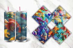 3D Colorful Fish Tumbler wrap Bundle Product Image 2
