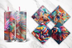 3D Colorful Fish Tumbler wrap Bundle Product Image 2