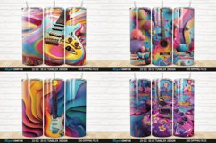 3D Colorful Guitar Tumbler Wrap Bundle Product Image 5