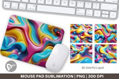Mouse Pad 3D Colorful Liquid Product Image 1