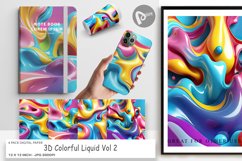 Digital Paper 3D Colorful Liquid Product Image 1
