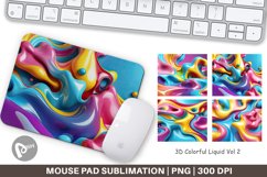 Mouse Pad 3D Colorful Liquid Product Image 1