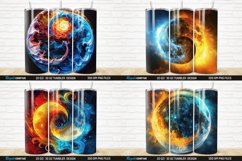 3D Colorful Sun Moon Ying Yang Beautiful Tumbler Bundle Product Image 4
