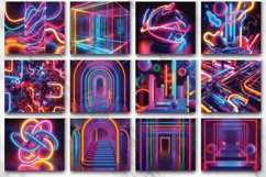 3D Colorful Neon Tumbler Wrap Bundle Product Image 2