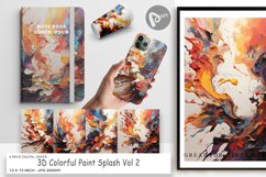 Digital Paper 3D Paint Splashes Product Image 1
