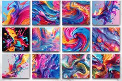 3D Colorful Paint Tumbler Wrap Bundle Product Image 3