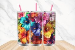 3D Colorful Rainbow Flowers Tumbler wrap Bundle Product Image 4