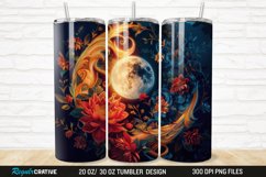 3D Colorful Sun Moon Ying Yang 20/30oz Skinny Tumbler Product Image 1