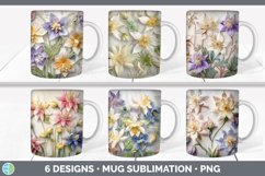 Bundle of six 3D Mug Wrap designs.