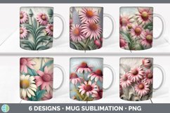 Bundle of six 3D Mug Wrap designs.