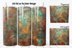 3D Corroded Metal Rust 20/30oz Skinny Tumbler Product Image 1
