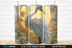 3D Crane Bird 20/30oz Skinny Tumbler Product Image 1