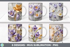 Bundle of six 3D Mug Wrap designs.