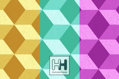 3D cube wall diagonal pattern skinny tumbler sublimation Product Image 3