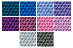 3D cube wall pattern, Skinny tumbler wrap sublimation bundle Product Image 2