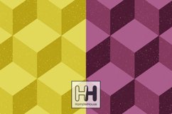 3D cube wall pattern, Skinny tumbler wrap sublimation bundle Product Image 4