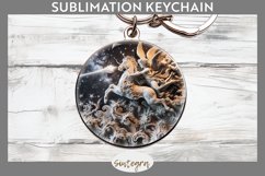 3D Cupid v1 Round Keychain Sublimation Product Image 1