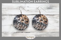 3D Cupid v1 Round Earrings Sublimation Product Image 1