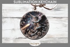 3D Cupid v2 Round Keychain Sublimation Product Image 1
