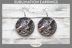 3D Cupid v2 Round Earrings Sublimation Product Image 1