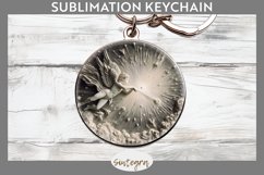 3D Cupid v3 Round Keychain Sublimation Product Image 1