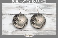 3D Cupid v3 Round Earrings Sublimation Product Image 1
