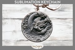 3D Cupid v4 Round Keychain Sublimation Product Image 1