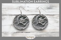 3D Cupid v4 Round Earrings Sublimation Product Image 1