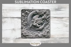 3D Cupid v4 Square Coaster Sublimation Product Image 1