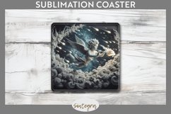 3D Cupid v5 Square Coaster Sublimation Product Image 1