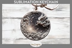 3D Cupid v6 Round Keychain Sublimation Product Image 1