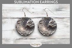 3D Cupid v6 Round Earrings Sublimation Product Image 1