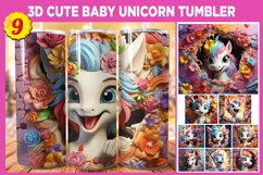 3D Cute Baby Unicorn Flowers 20oz Skinny Tumbler Sublimation, 3D Baby Unicorn Crack Holo, Skinny Tumbler, Baby Unicorn Floral Tumbler, Baby Unicorn 20oz Sublimation Bundle, Baby Unicorn Floral Sublimation Wraps, Sublimation Bundle, Instant Download, Unico