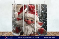 3D Cute Christmas Gnome Tumbler Wrap Product Image 1