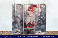 3D Cute Christmas Gnome Tumbler Wrap Product Image 1