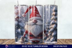 3D Cute Christmas Gnome Tumbler Wrap Product Image 1