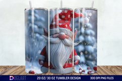 3D Cute Christmas Gnome Tumbler Wrap Product Image 1