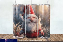 3D Cute Christmas Gnome Tumbler Wrap Product Image 1