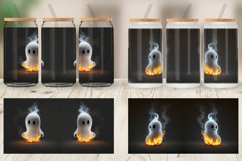 3D Cute Ghost Burn Glass Can Wraps Product Image 5