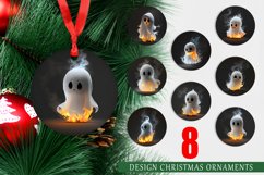 Christmas Ornaments 3D Cute Ghost Burning Product Image 1