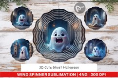Wind Spinner 3D Cute Ghost Halloween Product Image 1